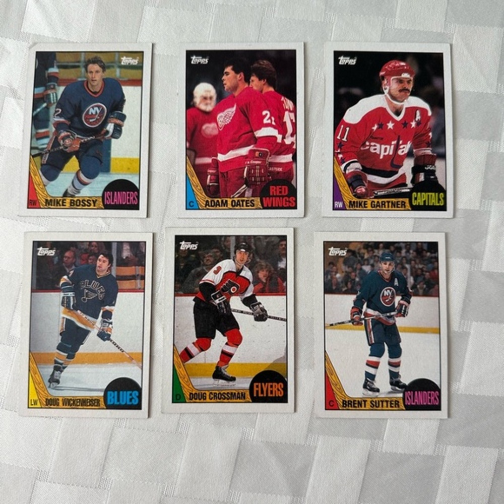1987‎ Topps hockey cards x 17